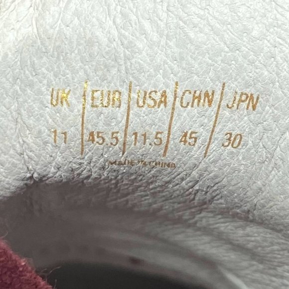 Savalé Men's Harmann / Burgundy White Shoes Size 11.5 - Picture 7 of 9